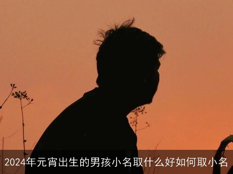 2024年元宵出生的男孩小名取什么好如何取小名