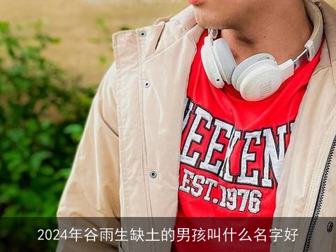 2024年谷雨生缺土的男孩叫什么名字好