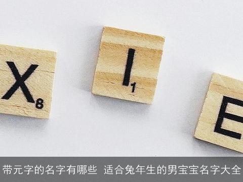 带元字的名字有哪些 适合兔年生的男宝宝名字大全