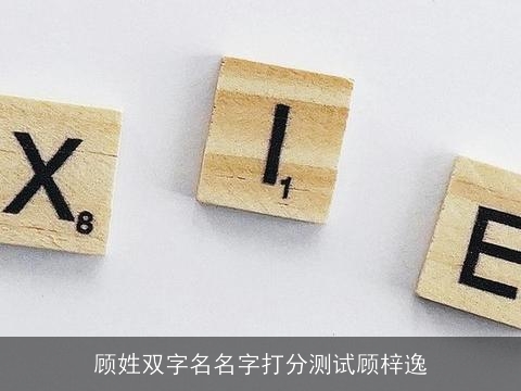 顾姓双字名名字打分测试顾梓逸