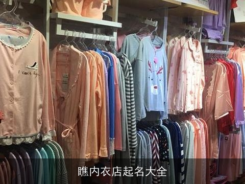 瞧内衣店起名大全